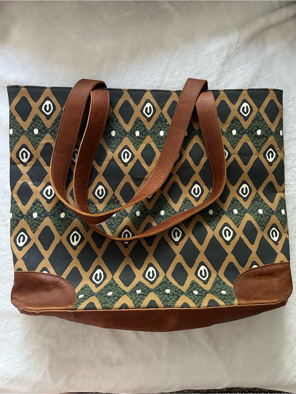 Nena & Co. & Shadé Akanbi Collab Prosperity Collection Canvas Market Tote Bag